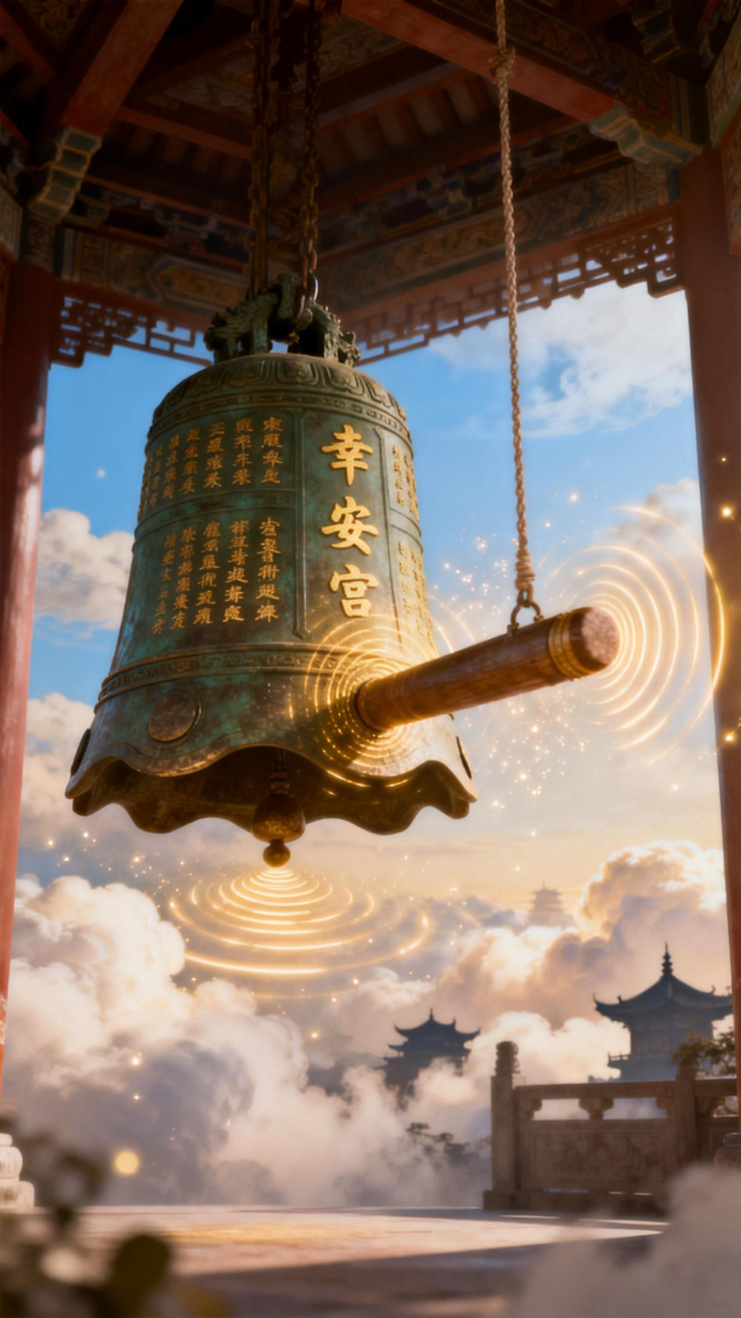 敲鐘祈願